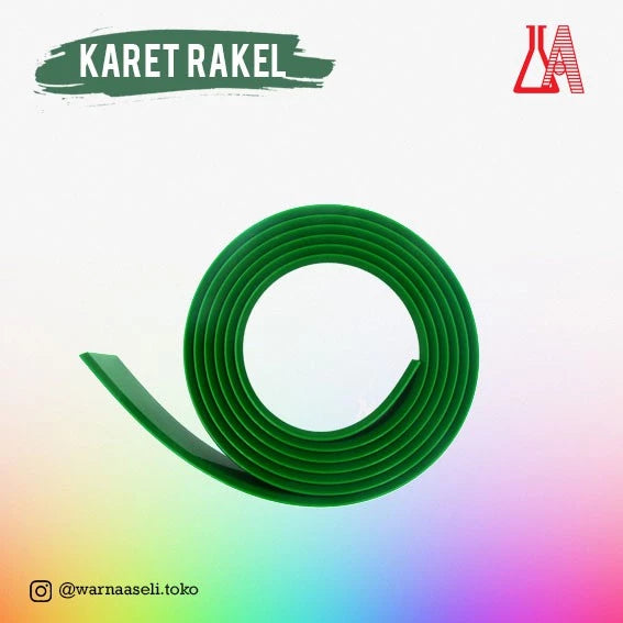KARET RAKEL HIJAU untuk sablon bahan kain